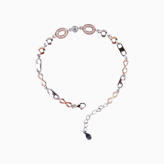 Silver Infinity Bubble Bracelet